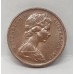 AUSTRALIA 1977 . ONE 1 CENT COIN . FEATHER-TAILED GLIDER